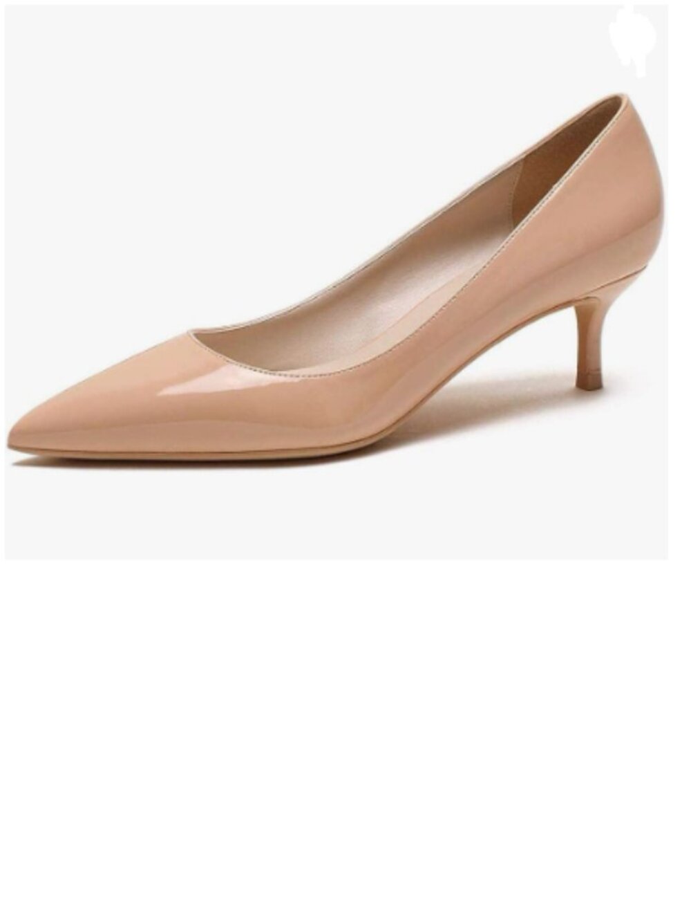 YDN Nude Kitten Heeled Pumps Pointed Toe Dress Shoes for Office Lady